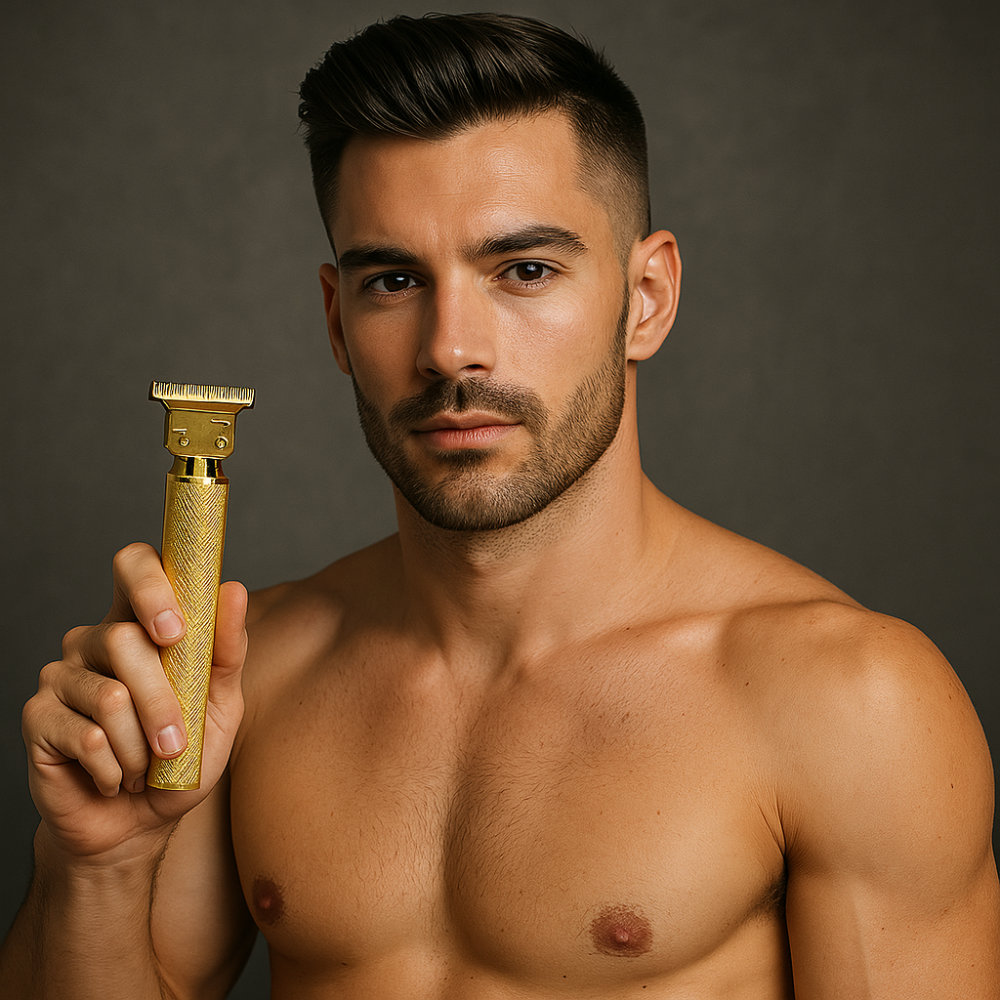 Cordless Hair Trimmer with Carbon Steel Blades for Sharp Lines and Edges – 120-Minute Runtime for Professional Grooming at Home or Travel