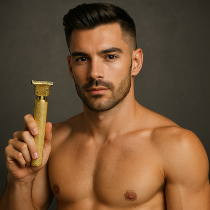 Cordless Hair Trimmer with Carbon Steel Blades for Sharp Lines and Edges – 120-Minute Runtime for Professional Grooming at Home or Travel