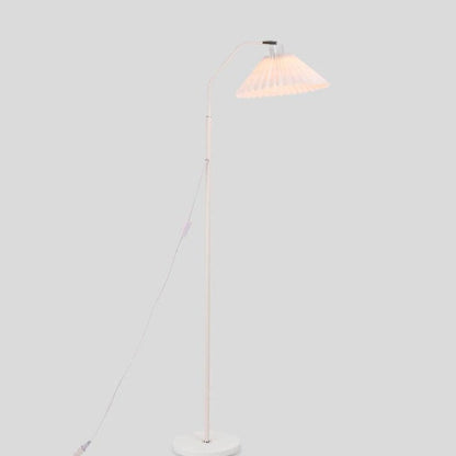 Tall Standing Lamp with Fabric Shade 59 in Adjustable 3-Color Temperature Plug-in Light for Living Room Bedroom Corner Reading Scandinavian
