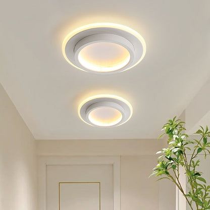 Round Flush Mount LED Light 2 in Low Profile for Bedroom Hallway Living Room Kitchen Entry Modern Ultra Slim Disk Design 10W 20W Integrated