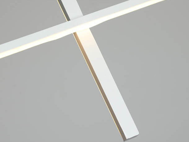Modern LED Pendant Light with Adjustable Height for Dining Room, Restaurant & Bar | Acrylic Aluminum Fixture with Warm White Illumination