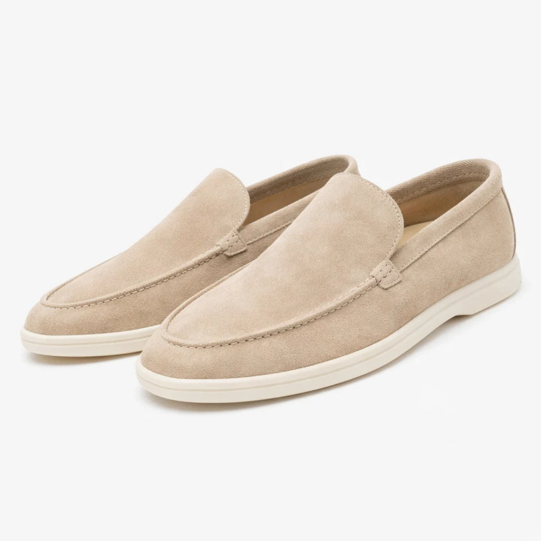 Men's Slip-On Loafers Suede-Look Casual Dress Shoes for Everyday Comfort & Style