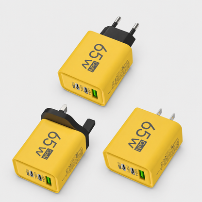 Multi-Port USB Wall Adapter with GaN Technology – Fast Charging for Phones, Tablets & Laptops