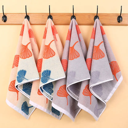 Gleam Bath Towel - 100% Cotton, Ginkgo Leaf Design