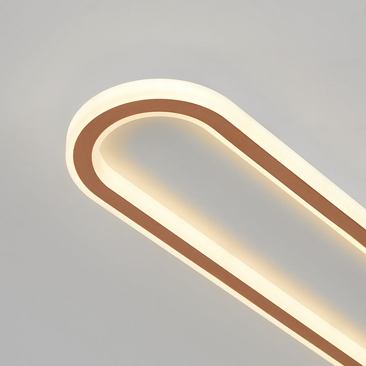 Lámpara LED de techo para pasillo, forma ovalada, perfil bajo, para dormitorio, sala de estar y cocina, 12-24 pulgadas, temperatura de color ajustable, para interiores