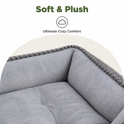 Ortekor Flannel & Machine Washable Non-Slip Dog Bed