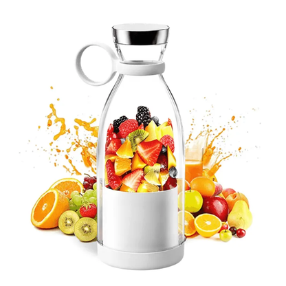 Licuadora personal recargable por USB, botella de 17 oz para batidos de proteínas, licuados, jugos, ideal para llevar, ejercicio, viajes, hogar, oficina y entrenamiento