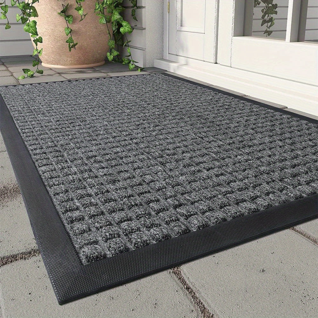 Indoor Outdoor Door Mat Non-Slip Entryway Rug for Front Door Porch Garage Mudroom