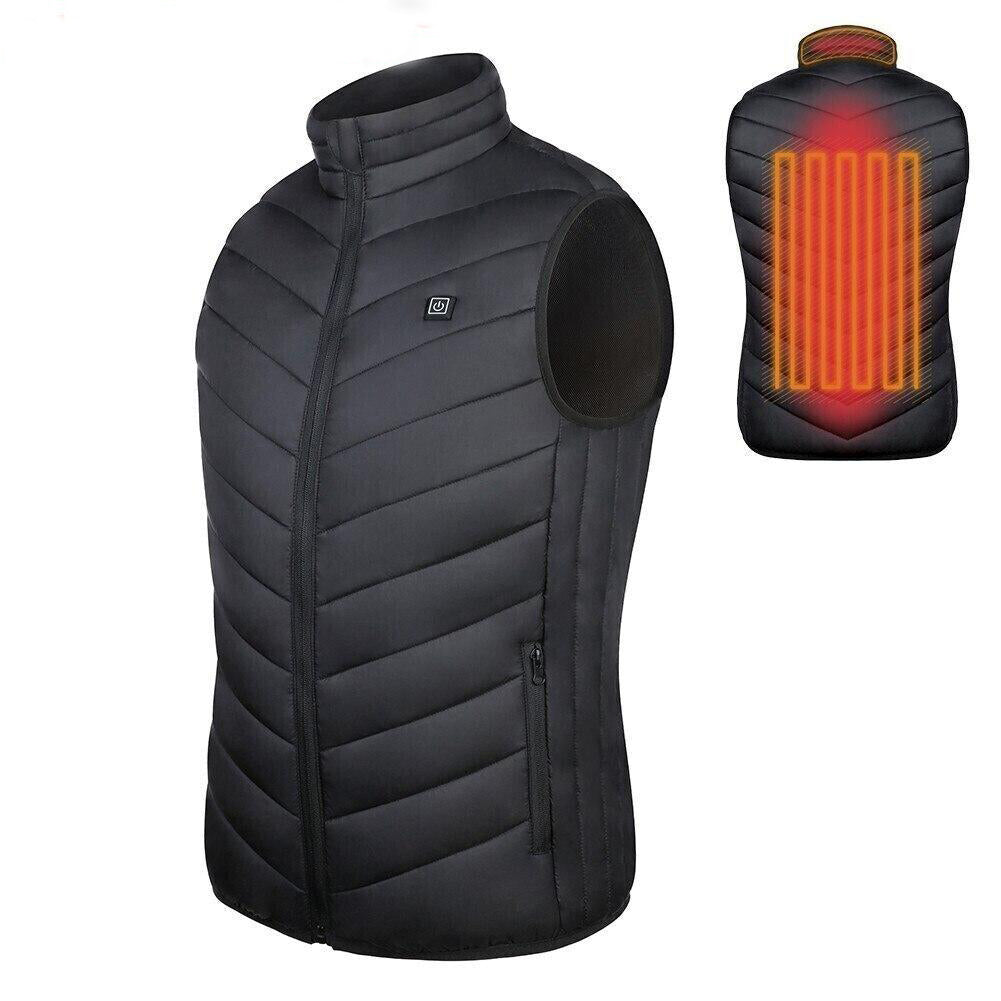 Electric Heated Vest with USB Warming Zones for Men & Women Winter Body Heat Therapy Jacket Soft Shell Thermal Waistcoat with Temperature