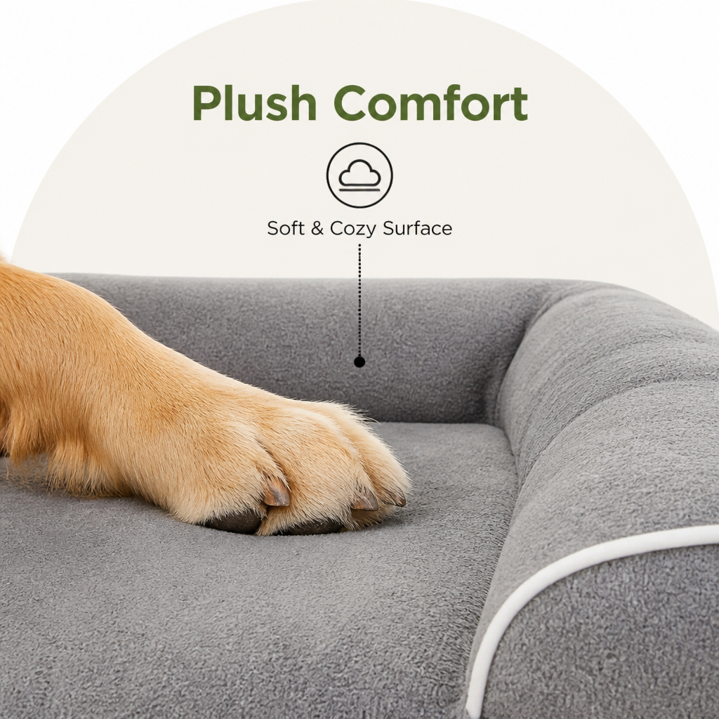 Ortekor Orthopedic Memory Foam Dog Bed (Removable Cover)