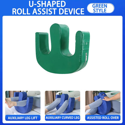 Positioning Wedge Cushion for Bedbound Patients – Caregiver Support Pillow with Handle for Mobility Assistance