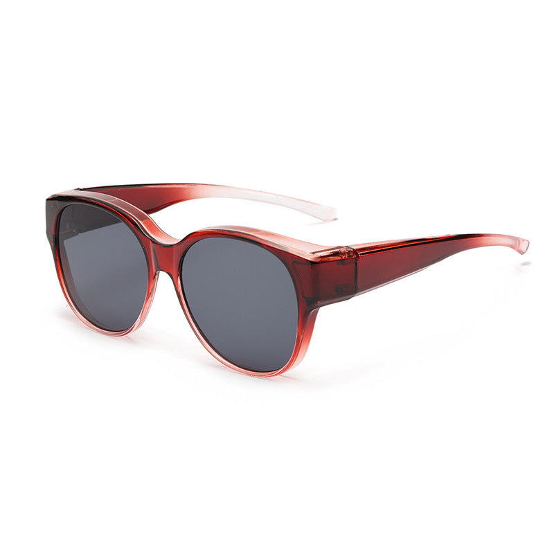 Polarized Over-Prescription Sunglasses Cat-Eye Style UV400 Protection Lightweight Flexible Frame for Outdoor Driving Fishing