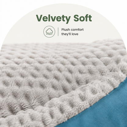 Ortekor High-Back Extra Thick Plush Pet Sofa Bed (Washable Cover)