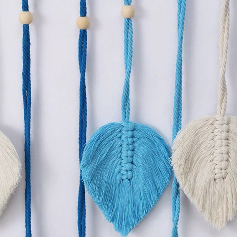 Arte de pared de luna - Macramé hecho a mano, decoración inspirada en la naturaleza