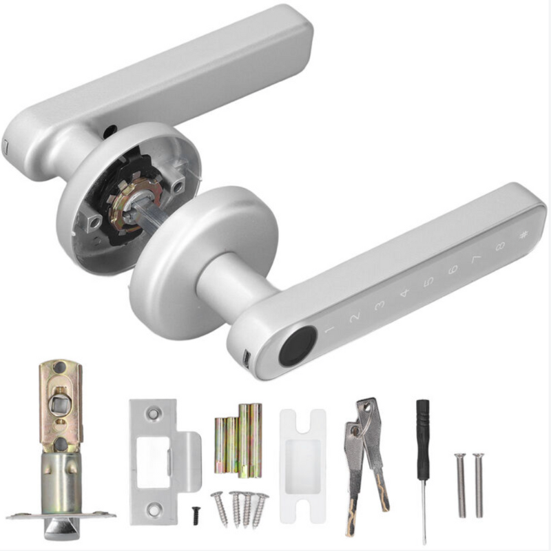Biometric Door Lock with Fingerprint Scanner and Keypad Access for Keyless Entry