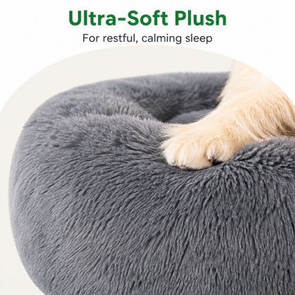 Ortekor Calming Plush Polyester Donut Bed