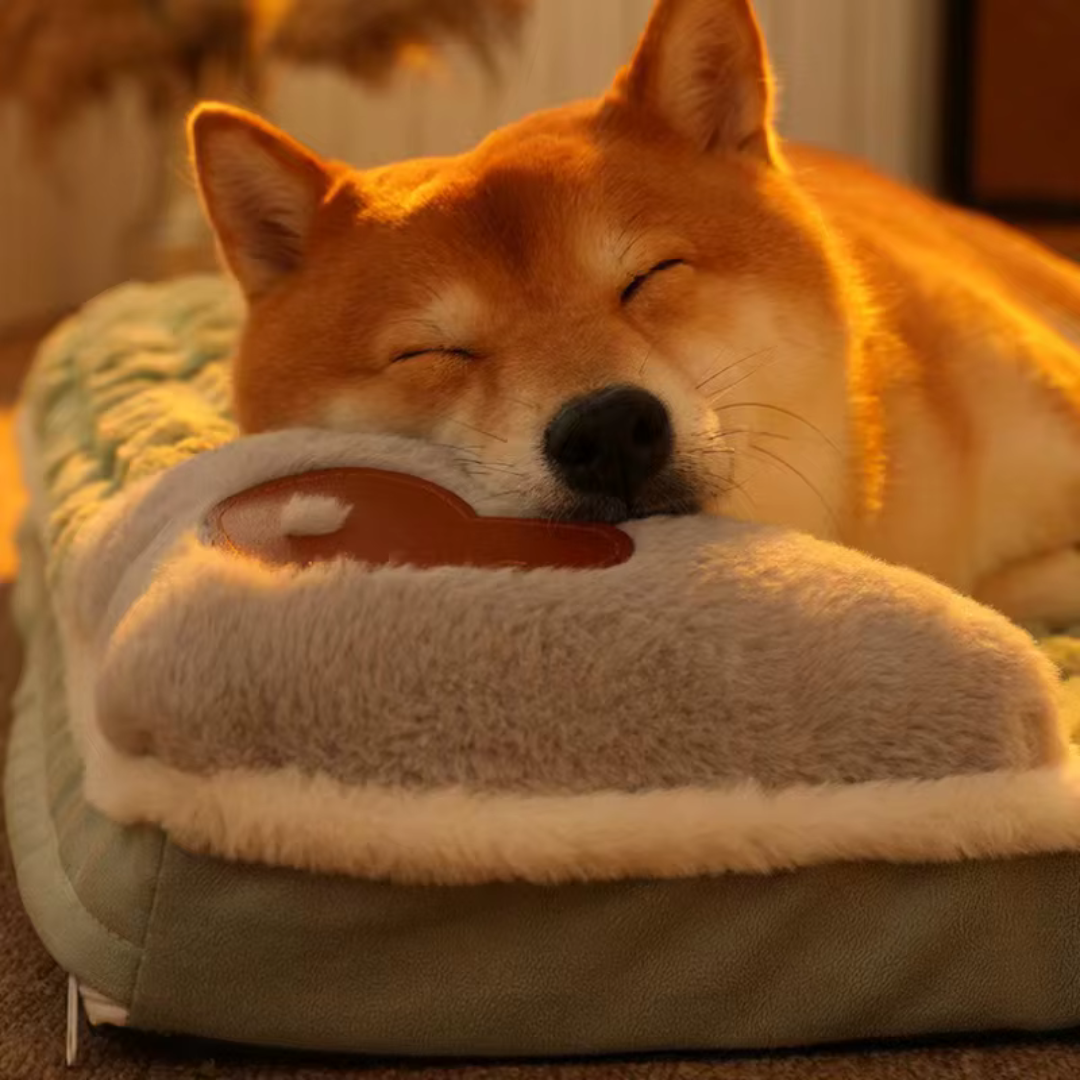 Quilted Orthopedic Dog & Cat Bed with Removable Washable Cover – Memory Foam Support for Joint Relief