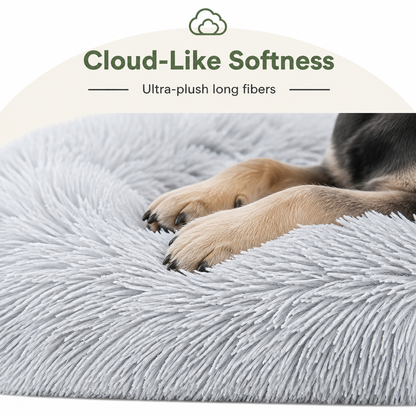 Ortekor Plush Lined Polyester Fill Dog Bed (Removable Cover)