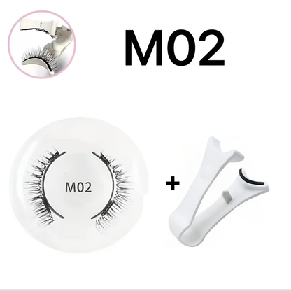 Reusable Magnetic False Eyelashes with Precision Applicator for Natural Volume & All-Day Wear
