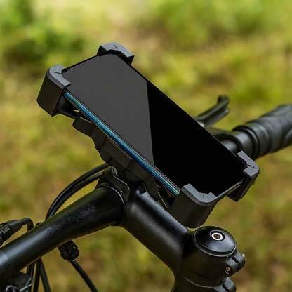 Soporte giratorio para manillar de bicicleta: soporte para smartphone ajustable en 360° para bicicletas, motocicletas y bicicletas eléctricas: ajuste universal para iPhone