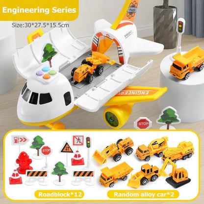 Emergency Rescue Playset | XL Airplane Toy Set with Interactive Features | Engaging Learning Experience for Kids