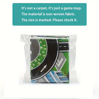 Kids Play Mat with Farm & Road Design for Toy Cars & Animals - Educational Activity Rug for Toddlers & Preschoolers