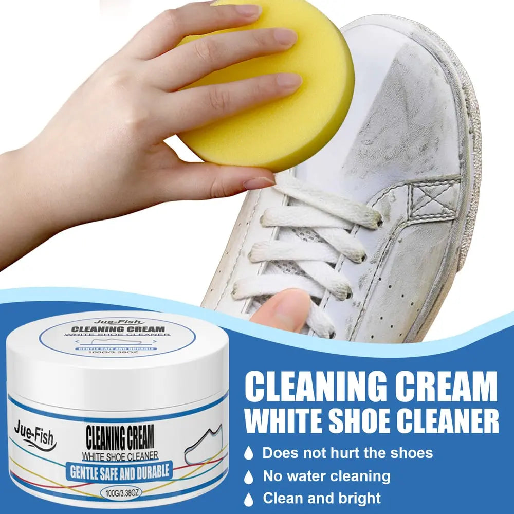 2-Pack Shoe Cleaning Cream – Gentle Stain Remover for Leather, Canvas & Sneakers