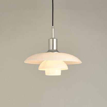 Glass Globe Ceiling Light 11-Inch White Shade Adjustable Hanging Fixture E27 Socket for Kitchen Dining Room Bedroom Modern Minimalist Scandi