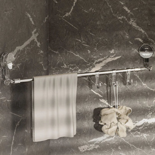 Soporte plegable para almacenamiento compacto en la pared