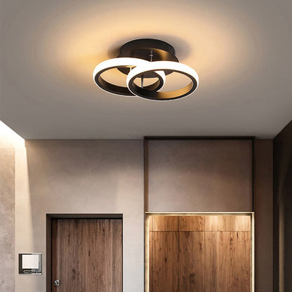 Adjustable LED Ceiling Light with Rotating Arms – Dimmable Modern Flush Mount Fixture for Living Room, Bedroom, Office & Kitchen