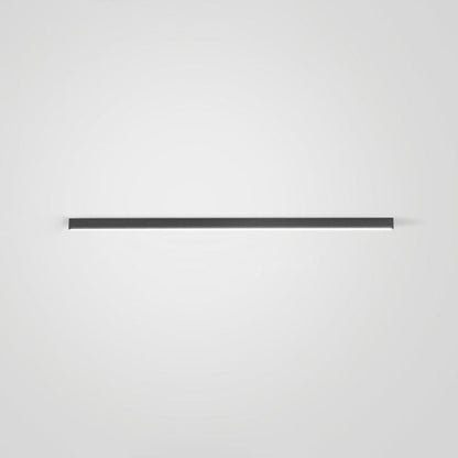 Modern Linear Black LED Flush Mount Ceiling Light Dimmable 24-47 Inch Metal for Kitchen Living Room