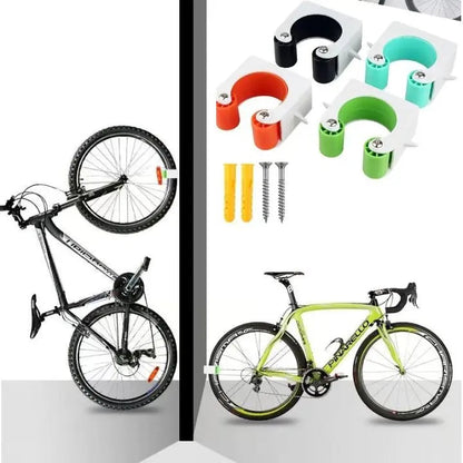 Indoor Bicycle Storage Racks – 3-Piece Wall-Mounted Bike Holder Set