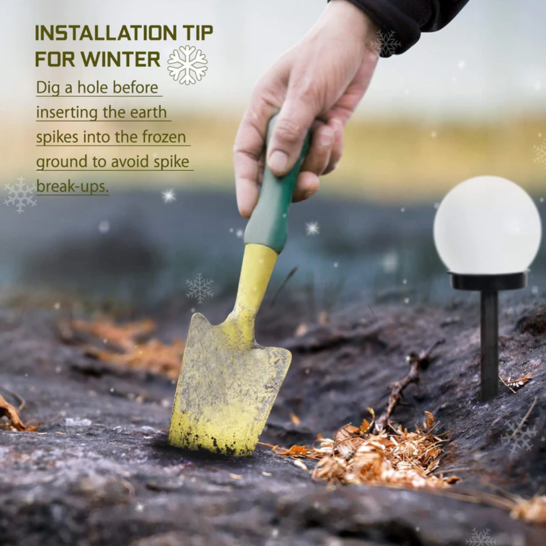 Cordless Sphere Solar Pathway Light Set of 3 Bright White Waterproof Orb Lamps for Yard Walkway Landscaping Outdoor Deck Patio Garden