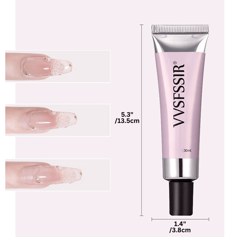 Press-On Nail Adhesive Kit with UV Lamp & Remover – Complete Salon Manicure System for Home Use