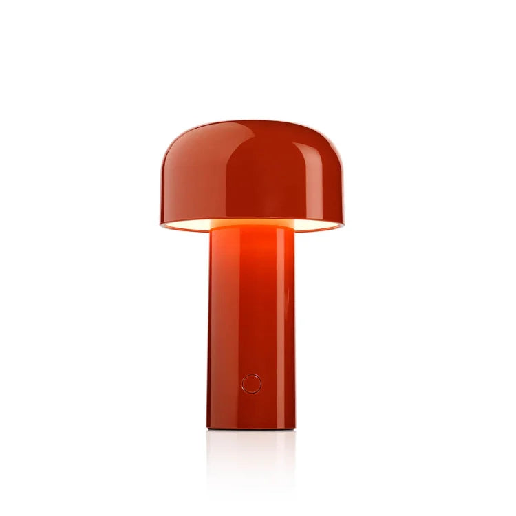Rechargeable LED Mushroom Desk Lamp 8.3 in Cordless Touch Dimmer Warm White Portable Nightstand Light for Bedroom Living Room Patio Outdoor