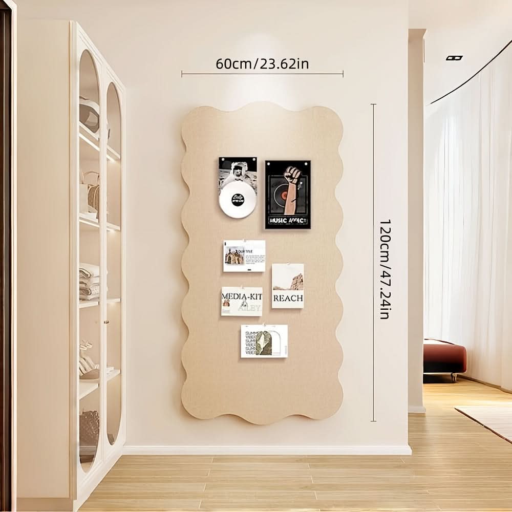 Felt Pin Board with Push Pins – 24×47 in Wall Organizer for Notes, Photos & Memos – Home Office Bulletin Display