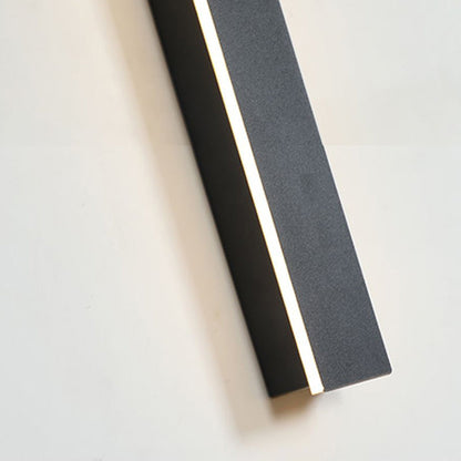 Vertical LED Exterior Light Fixture 12-59 in Aluminum Waterproof IP65 Black for Porch Entryway Pathway Garden Wall Driveway Modern Home