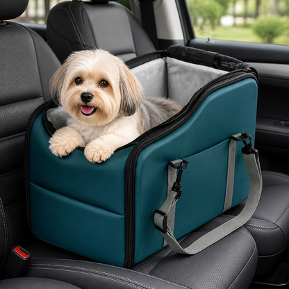 Ortekor Safety Leash & Adjustable Dog Car Seat (Up to 12 lb)