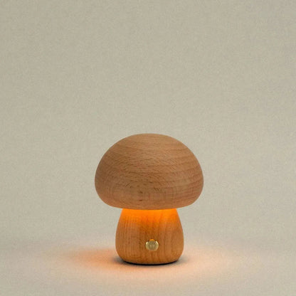 Wireless Rechargeable Wood Accent Lamp with Touch Dimming 4 in × 6.5 in Cordless LED Nightstand Light Bedroom Patio Restaurant