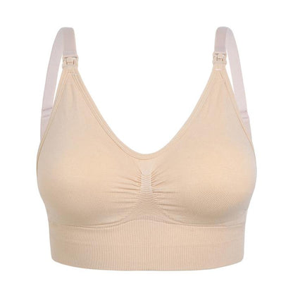 Hands-Free Pumping Nursing Bra with Front Access for Breastfeeding Moms – Wireless Support & Universal Flange Compatibility