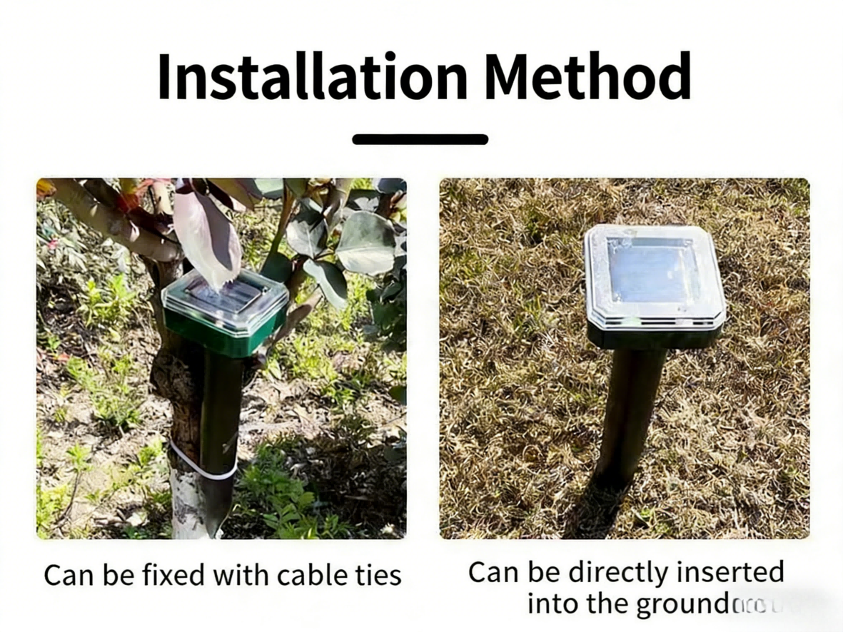 EcoGuard | Repelente ultrasónico solar de roedores con tecnología de frecuencia variable | Control de plagas eficaz para espacios exteriores