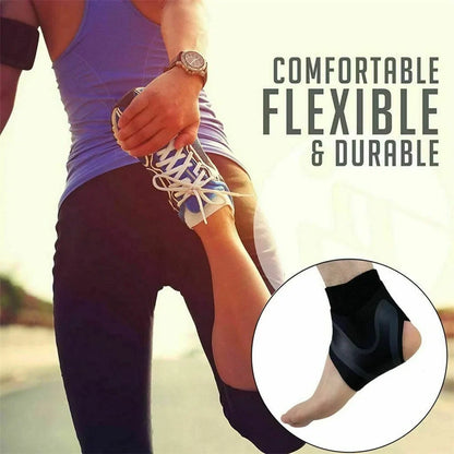 Tobillera de compresión ajustable con soporte envolvente para fascitis plantar, esguinces y tendinitis