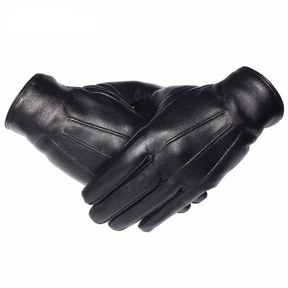 Genuine Sheepskin Winter Gloves with Fleece Lining for Men & Women – Waterproof Cold Weather Hand Protection for Driving & Everyday Wear