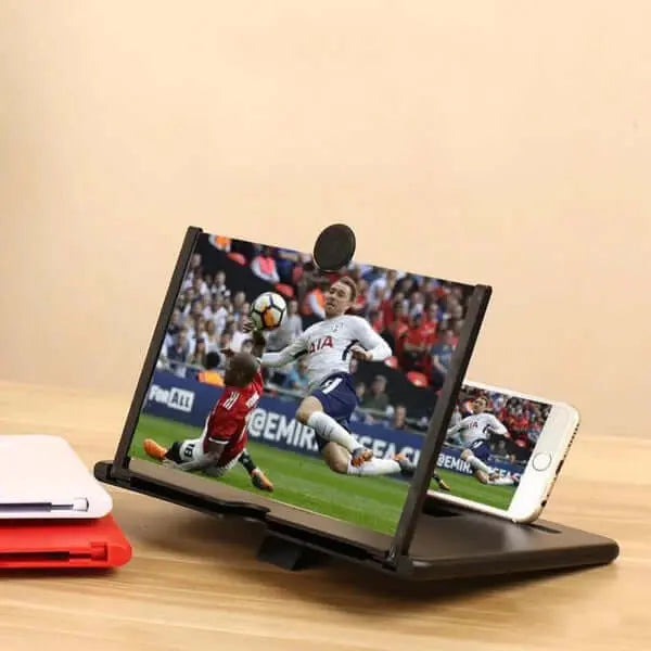 Phone Screen Magnifier Stand with Adjustable Viewing Angle for Video Streaming and Hands-Free Use