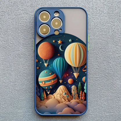 Protective Silicone iPhone Case with Scenic 3D Graphics & Camera Protection for iPhone 14-17 Series