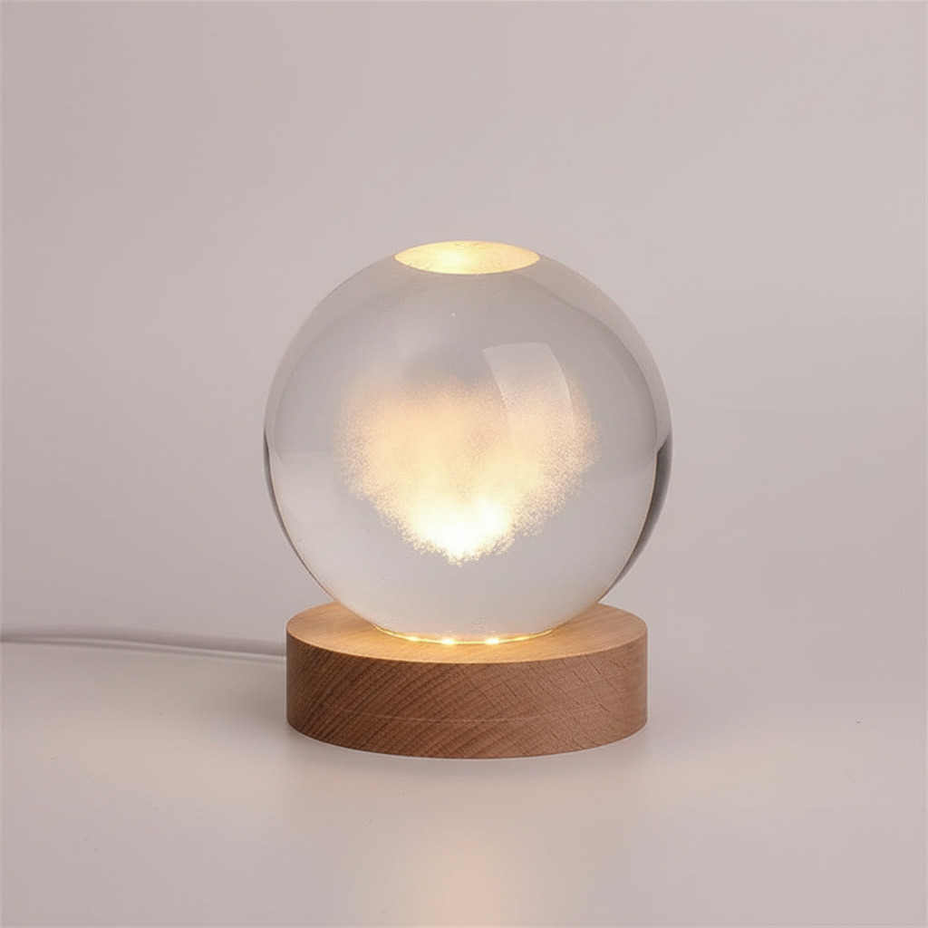 3D Engraved LED Lamp - Night Light with Warm White Glow - Home Decor