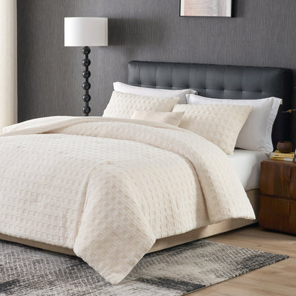 Ortekor Cozy Bliss | King Comforter Set with Reversible Design & Soft Waffle Texture | Luxurious Bedding for Cold Weather