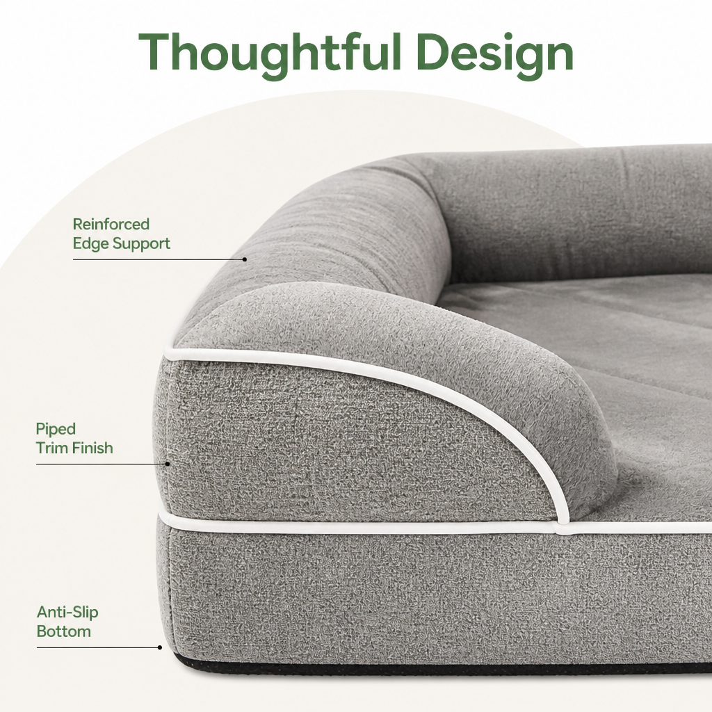 Ortekor Orthopedic Memory Foam Dog Bed (Removable Cover)