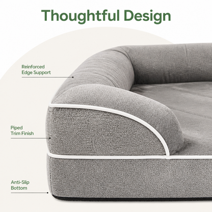Ortekor Orthopedic Memory Foam Dog Bed (Removable Cover)