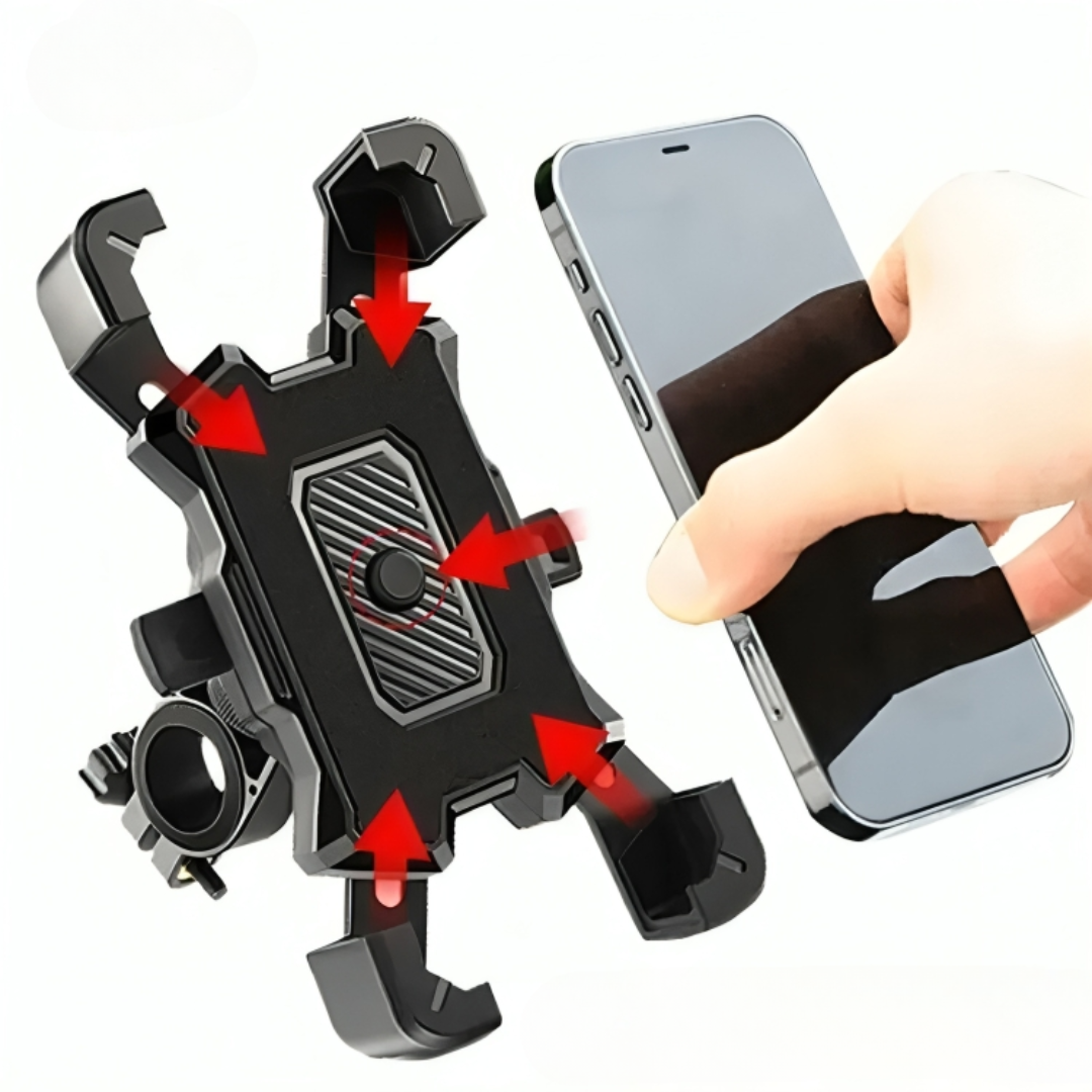 Soporte giratorio para manillar de bicicleta: soporte para smartphone ajustable en 360° para bicicletas, motocicletas y bicicletas eléctricas: ajuste universal para iPhone